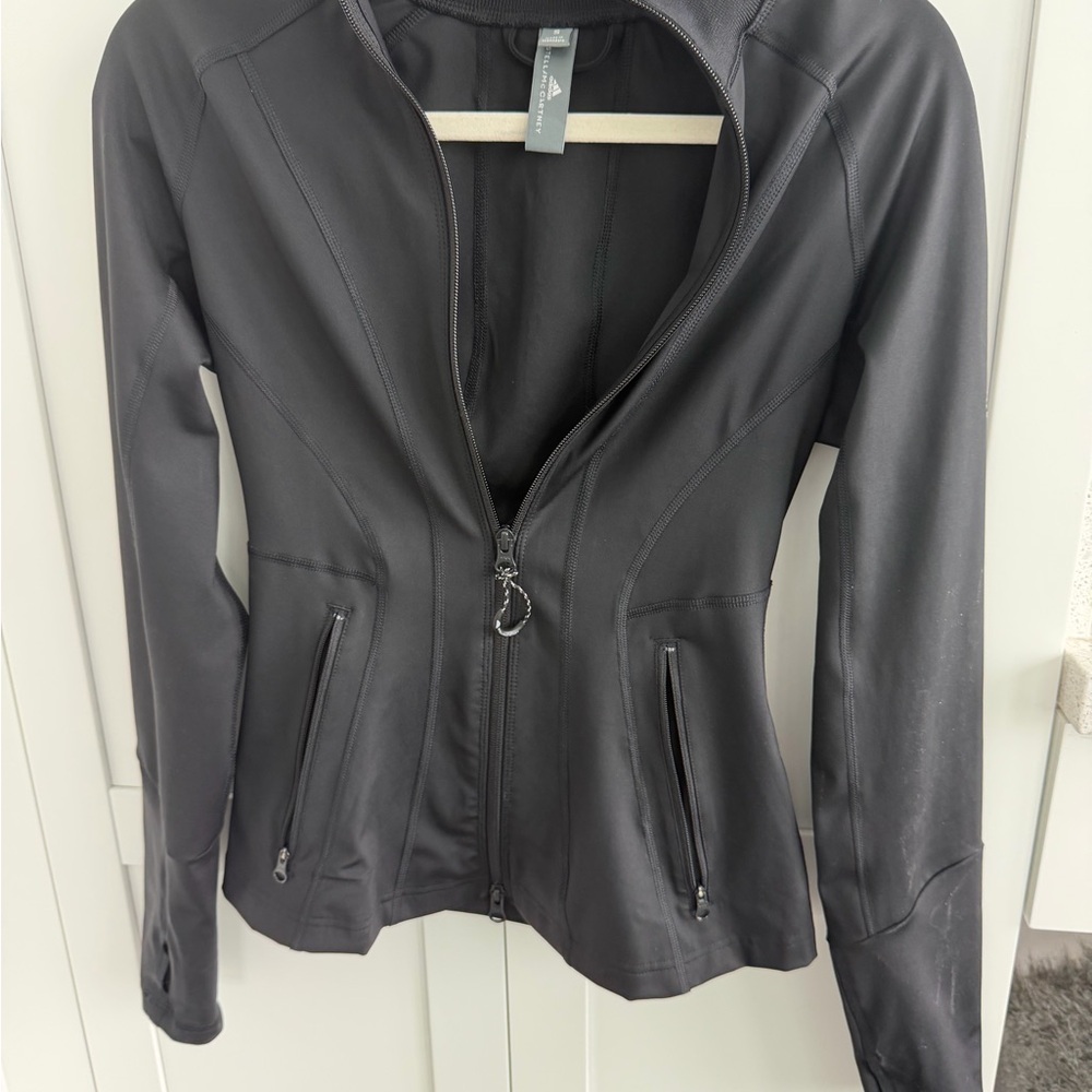 Addidas Stella McCartney black zip up athletic jacket